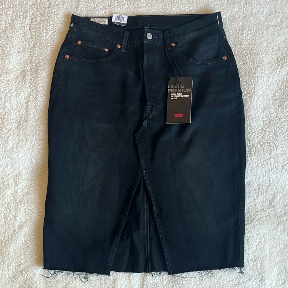 Levi's High Rise Deconstructed Skirt